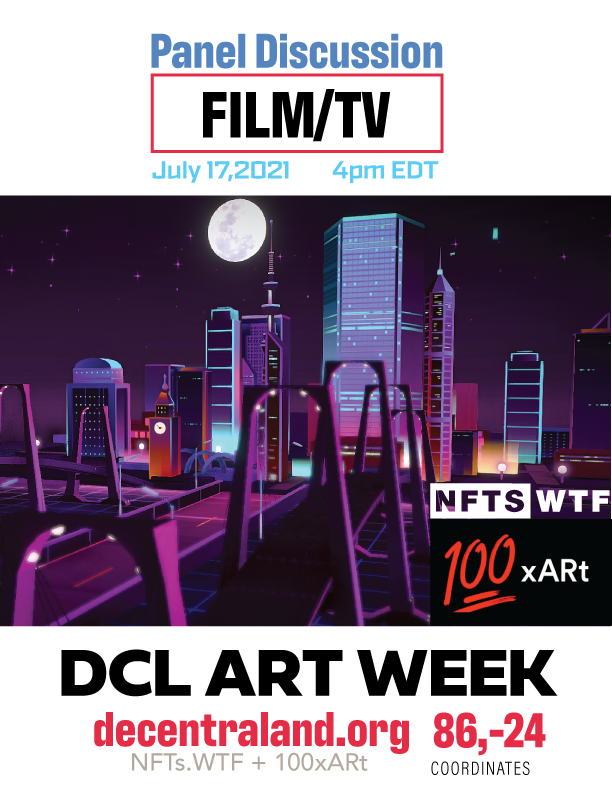 TuianaBasanova's tweet photo. BREAKING NEWS📢@NftsTips
 Come on in on Saturday tours for @decentraland
 Art Week! All day July, 17 our crew will host panels on NFT Architecture, fashion, film/tv, music, social good and VJ's banging out virtual parties till 2am #DCLArtWeek #100xArt https://t.co/P3kEr7fZW6