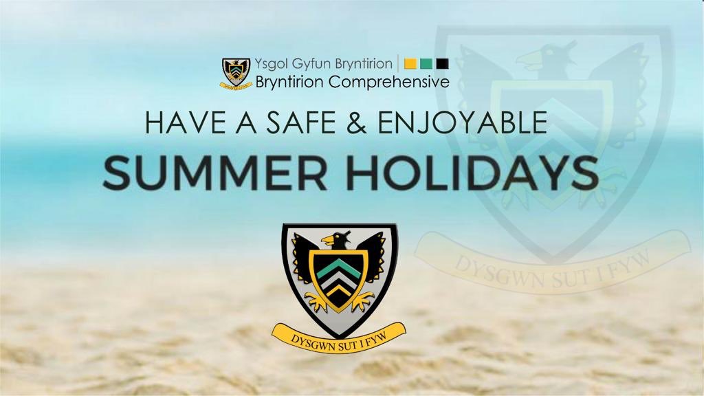 BryntirionComp's tweet photo. In what has been a very challenging year we would like to thank all pupils, staff &amp; governors for their continued hard work and efforts. The support from parents/guardians has also been fantastic!

Have a great summer everyone, see you in September. Diolch yn fawr pawb! https://t.co/v7qS8b63Yc