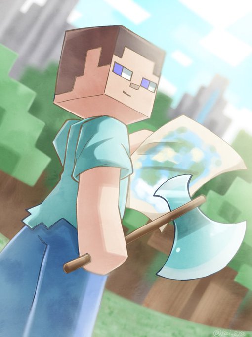 Herobrineのtwitterイラスト検索結果 古い順