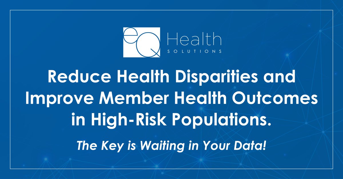 eQHealth's tweet photo. Leverage advanced analytics, risk stratification tools, and other social determinants of health (SDOH) initiatives to identify and act on health disparities within high-risk populations. Learn more at https://t.co/xfDrAWSy5E or contact Carol Brown at cbrown@eqhs.com. #eqhealth https://t.co/eHFzexjcQ7
