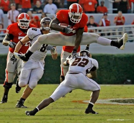 Happy 34th birthday to Damn Good Dawg Knowshon Moreno! Go jump over something,  anything, in his honor. 