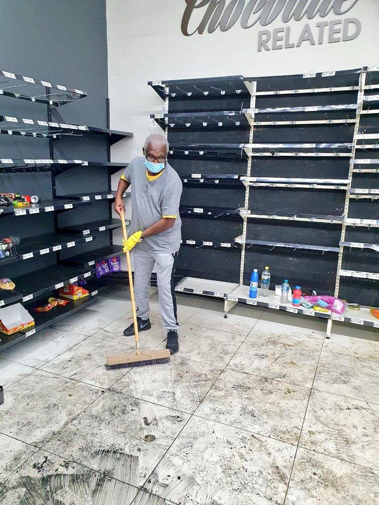 It is heart warming that despite the  treacherous actions and efforts to divide us, South African's are working together as one irrespective of their differences during this dark time in our history when the country needs it's people the most