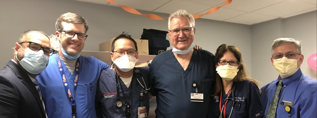 A legend retires today: congratulations to Joseph Kenny, RPh, our EM Pharmacist @RWJUH for 40+ years. Thank you for keeping us out of trouble, making 'suggestions', creating solutions, and always having something in a drawer that will help. You will be so missed! @RWJBarnabas