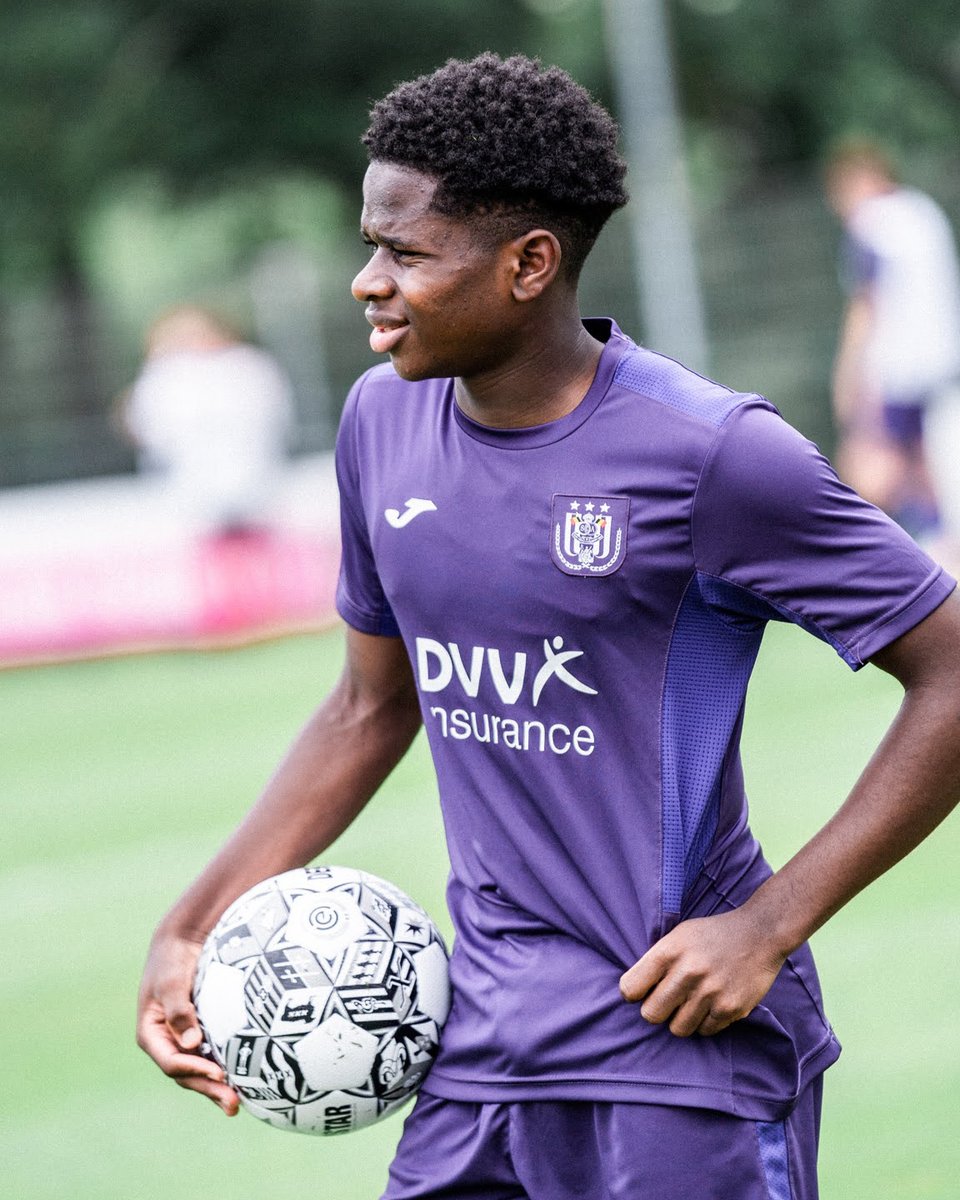 NEERPEDE, BELGIUM - AUGUST 04 : Chris Lokesa during the photoshoot of Rsc  Anderlecht Futures on Augu