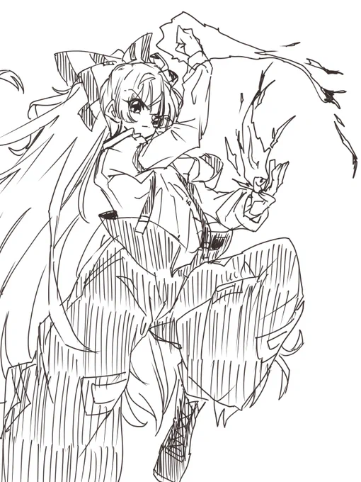 数分を消費して描きました 