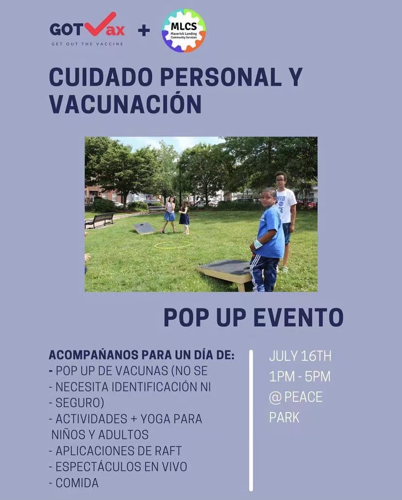 Calling all parents! Get your kids vaccinated in time for the final 3 #MaxVaxMillions drawings for a college scholarship! Head down to Lombardi Memorial Park, East Boston to get your kids vaccinated today! <a href="/MasconMedical/">Mascon Medical</a> <a href="/GOTVax_org/">GOTVax</a> @EBNHC @MLSCSBoston
