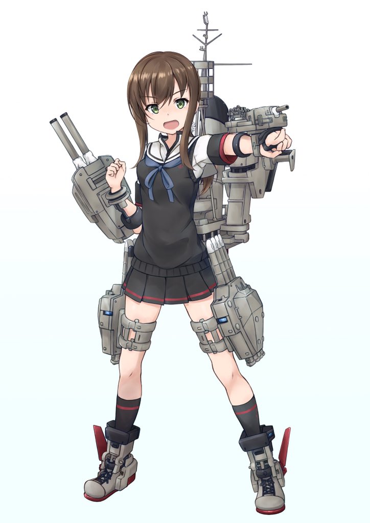 吹雪(艦隊これくしょん) 「ぶっきーぶっきーぶっきっき #これを見た人は吹雪ちゃんをTLに放流しよう 」|みのすのイラスト