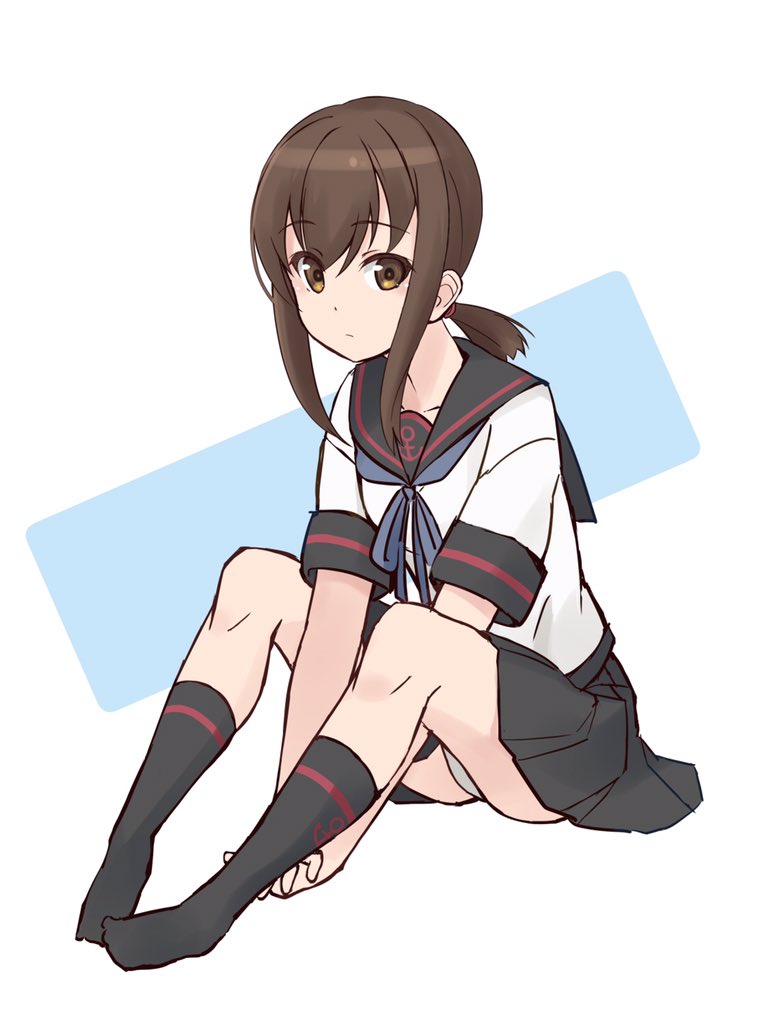 吹雪(艦隊これくしょん) 「ぶっきーぶっきーぶっきっき #これを見た人は吹雪ちゃんをTLに放流しよう 」|みのすのイラスト