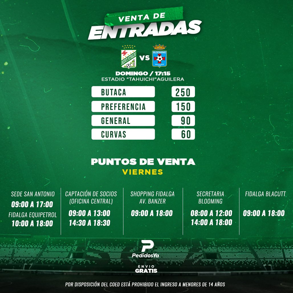 Adquirí tu entrada hoy en cualquiera de nuestros ptos de venta y viví la fiesta del clásico este domingo.
#GrandePorVos
