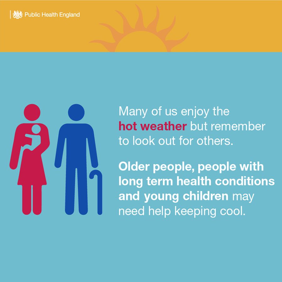 WalsallCouncil's tweet image. ☀️Feeling hot, hot, hot! It's time to enjoy the sunshine but remember to look after older people, people with long term health conditions and pets by keeping them cool and hydrated.