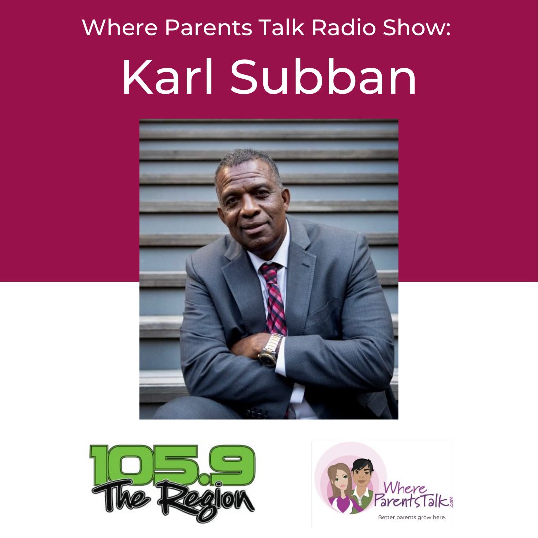 Tomorrow is the day! Tune into <a href="/1059TheRegion/">105.9 The Region</a> at 10:30 a.m for the debut of Where Parents Talk with <a href="/LianneCastelino/">Lianne Castelino</a>. The debut episode will feature <a href="/SubbanKarl/">Karl Subban</a> father of 5, grandfather of 4, a retired teacher, school administrator and life-long educator. buff.ly/2T4iLb4
