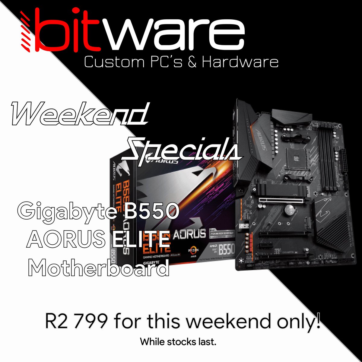 bitwaretechies's tweet photo. Come and browse through our WEEKEND SPECIALS on a wide variety of PC components and peripherals!

THIS WEEKEND ONLY! DON’T MISS OUT!!!

https://t.co/VB2llANvxW

#bitware #southafrica #pcmr #gaming #pcsouthafrica #zaga #gamingsouthafrica #pcgamers #lockdownsouthafrica https://t.co/LWb5irRaks