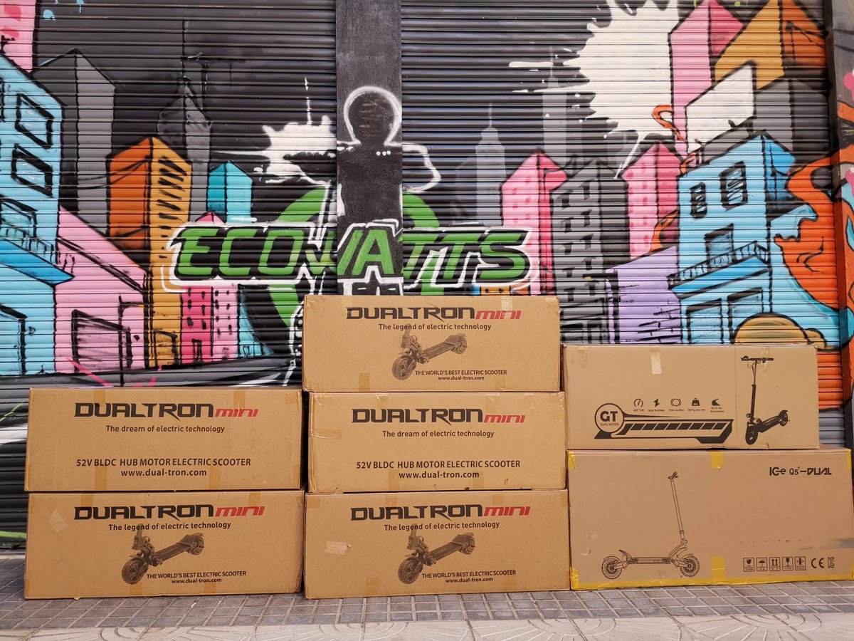 EcowattsS's tweet photo. Hoy día d entregas, algunos de nuestros clientes van a pasar un fin de semana electrico!! Ya sabes ECOWATTS distribuidor autorizado Dualtron! https://t.co/MsxLXLRjhC