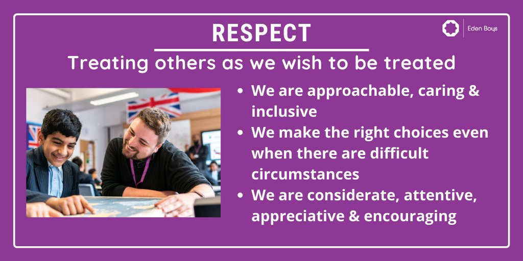 edenboysbolton's tweet photo. Through our faith ethos and our weekly assembly programme we work hard to instil the values and morals that we expect of the #Leaders of tomorrow. Our #StarValue of #Respect is demonstrated routinely by our Students and has been a real strength this year #WeAreStar https://t.co/rUmWPraqQs