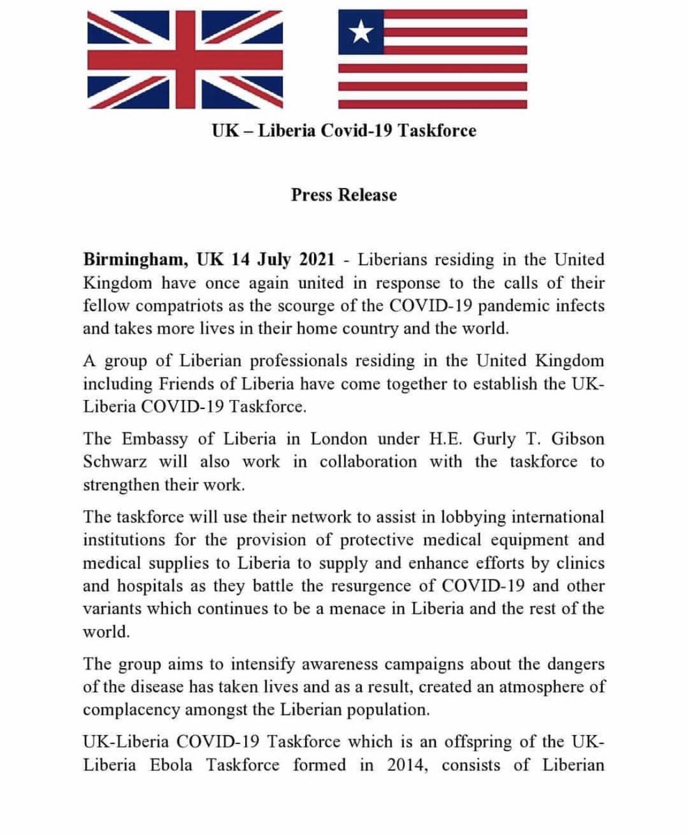 Embassy of the Republic of Liberia, UK tweet media