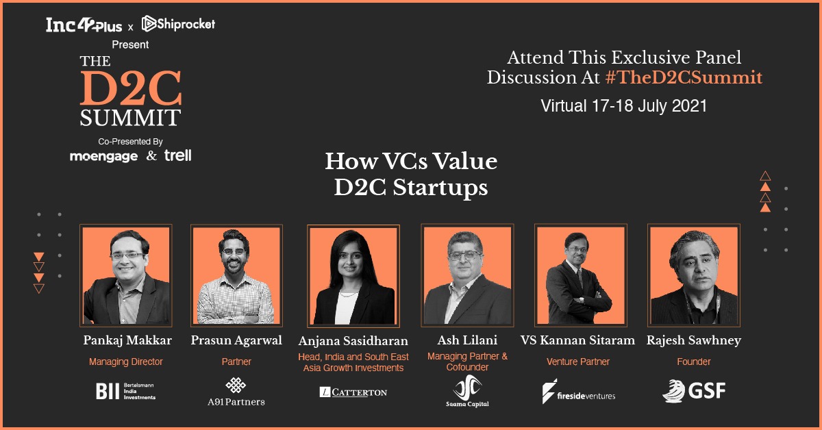 D2C has allowed brands to scale up faster than ever before but has also increased customer expectations. Exciting times! 

Looking forward to chatting with <a href="/anjana_sasi/">Anjana Sasidharan</a>, <a href="/AshLilani/">Ash Lilani</a>, @_pankajmakkar, <a href="/rajeshsawhney/">Rajesh Sawhney 🇮🇳</a>, <a href="/sitaramvs/">Kannan Sitaram</a> on D2C from an investor lens. 

<a href="/poojasareen90/">Pooja Sareen</a>