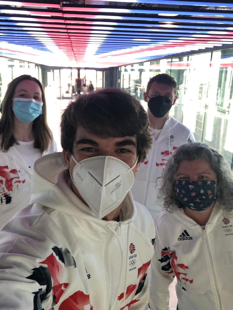 Unbelievably lucky to be heading out to Tokyo today with this TOP team!! An absolute dream for so many years, if only 17 year old me knew how everything would turn out 🥳🤓 #TeamGB #Tokyo2020