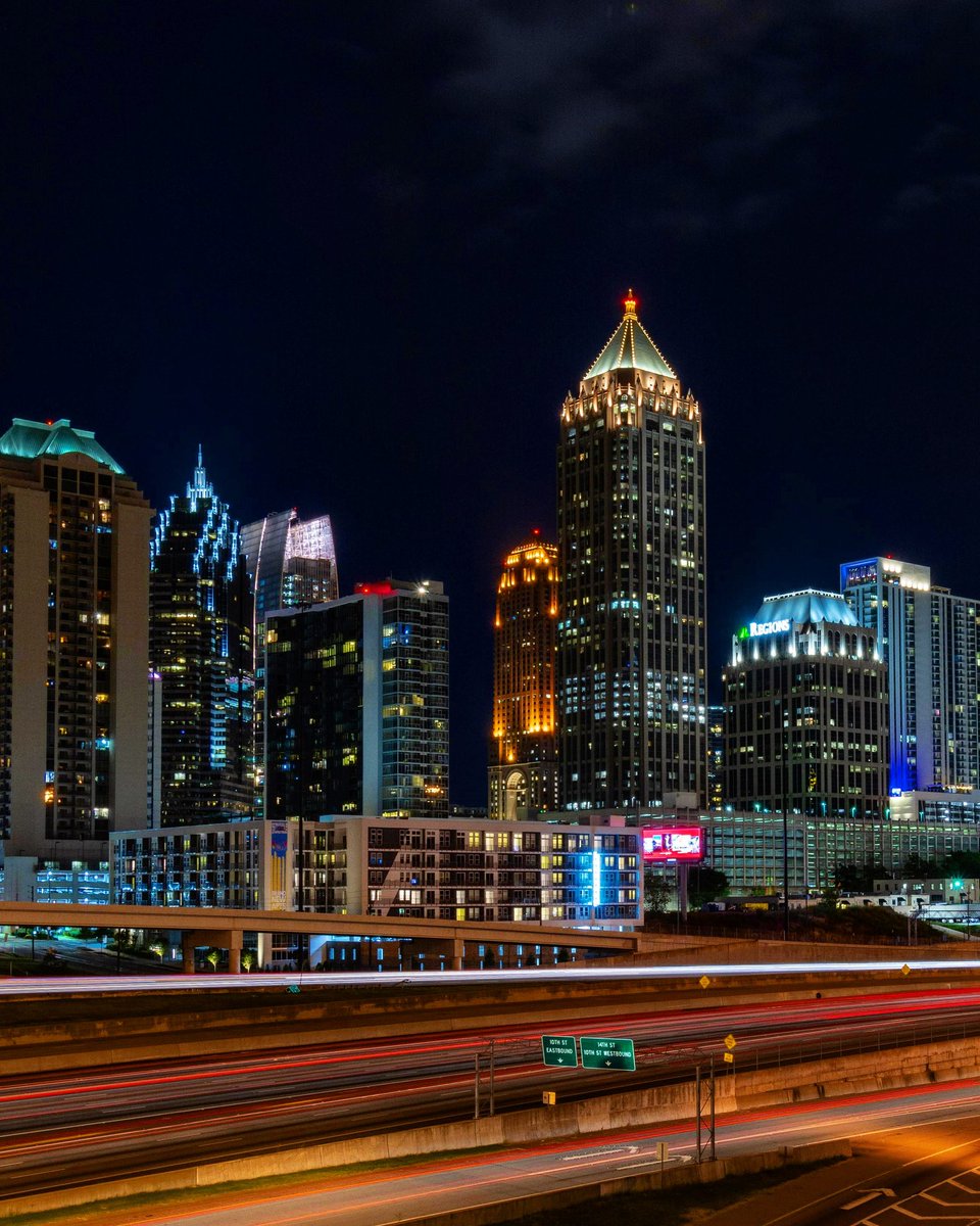 Atlanta at night before the pandemic. #night #city #cityscape #photographer #CityLights