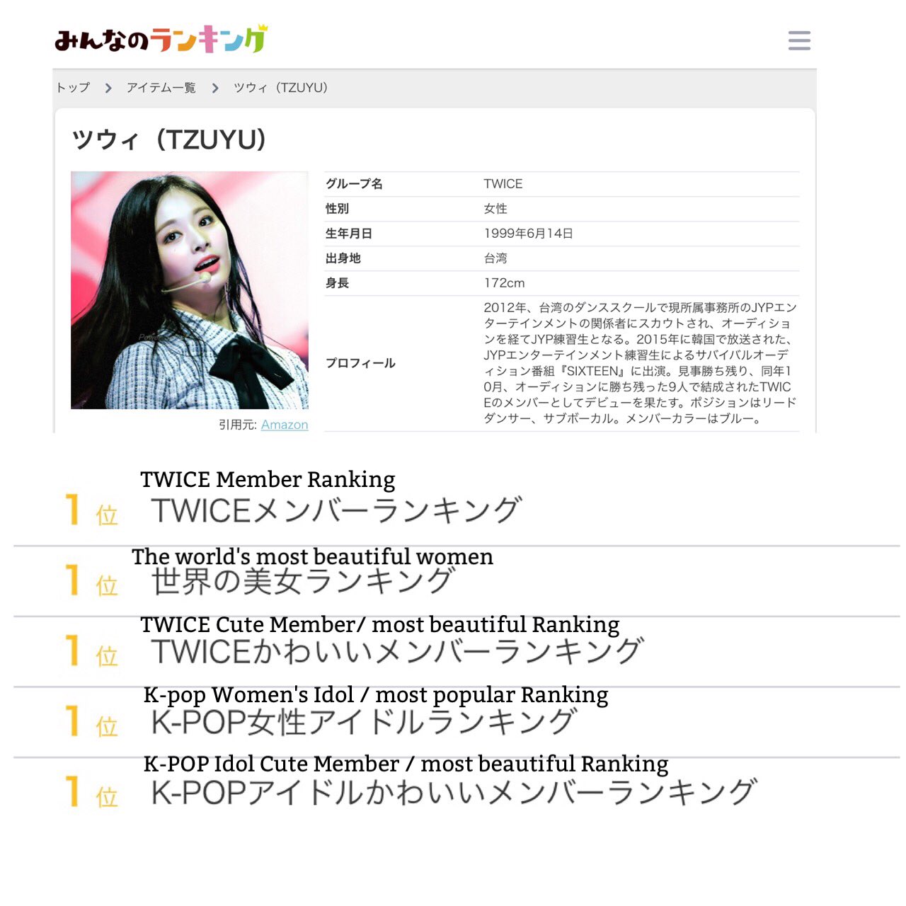 Tzuyu Print Thinkaboutzu 5 Tzuyu Ranked First In The Poll The The Most Beautiful Korean Female Member Cute Member Ranking T Co 15bc1ydp8n 쯔위 ツウィ Tzuyu จ อว 子瑜 T Co Vjy1lky1vm Twitter