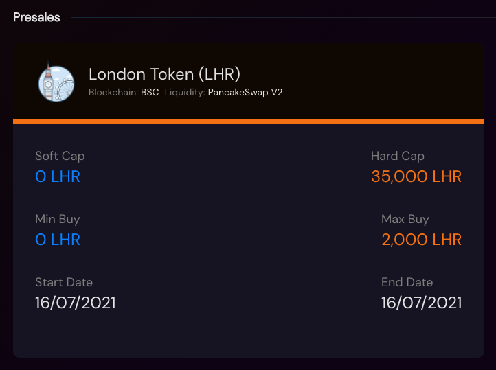 IgoFinance's tweet photo. New presale starts in 4 hours:

> London Edition is the latest edition of the established ecosystem of yield farms @WorldSwap

> Tokens acquired during the presale can be used for farming on WorldSwap. DYOR

✅ 35,000 Token supply
✅ Presale lasts 5 hours

#BSC #Launchpad https://t.co/hI9riGPCsf