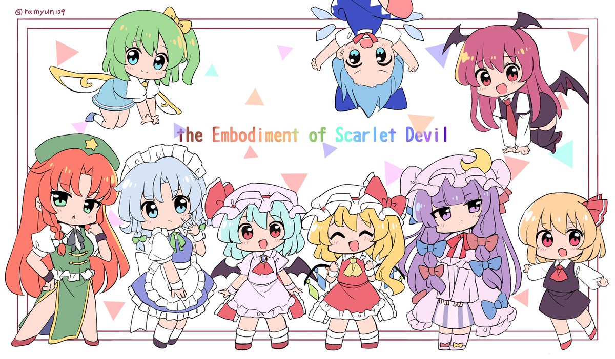 シンプル&POPなデフォルメ絵の方が自分の絵柄っぽくて好きだったり
#東方Project 