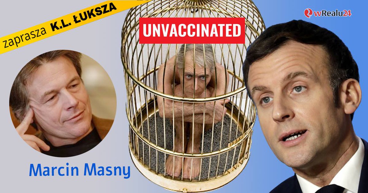 wrealu24_pl's tweet photo. .#Macron DYSKRYMINUJE #niezaszczepiony.ch! #Masoneria francuska chce #TOTALNE.J kontroli? Marcin #Masny @krz_luksza
LINK DO PROGRAMU: https://t.co/rnthf7XgOd
JUŻ JEST! Nowa strona https://t.co/ckP6xA1HA7. Serdecznie zapraszamy do oglądania programów na żywo! https://t.co/v6YE66X9NZ