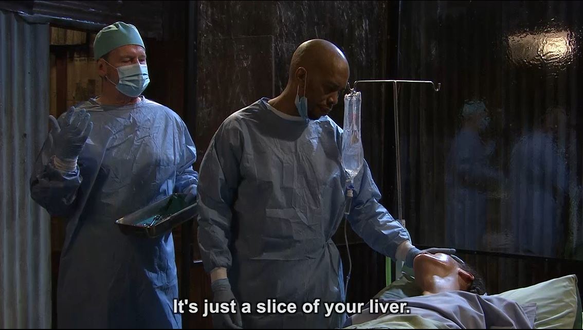 Yhu! 😲 Tamryn will have no organs left by the time Dr Konono is done with her. #GenerationsTheLegacy
