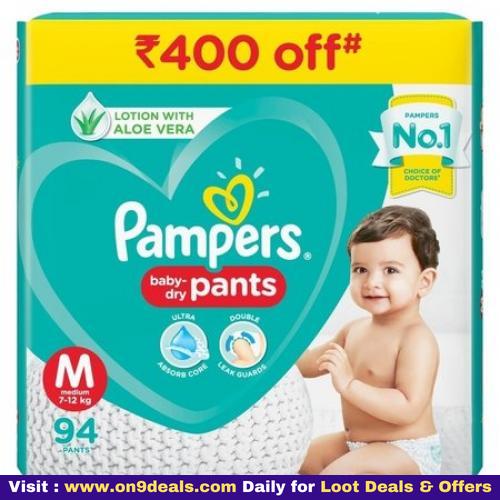 On9deals on X: Pampers Baby Diaper Dry Pants Medium Size (Same