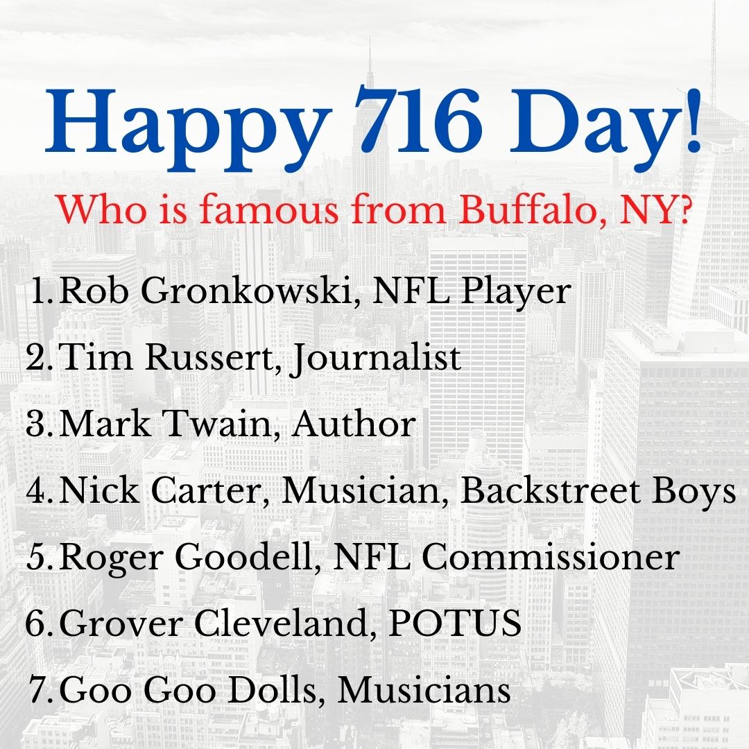 DavesXmas's tweet photo. Happy 716 Day Buffalo! Give a shout out to any other famous people from Buffalo ❤️ https://t.co/gRirEaiF3J