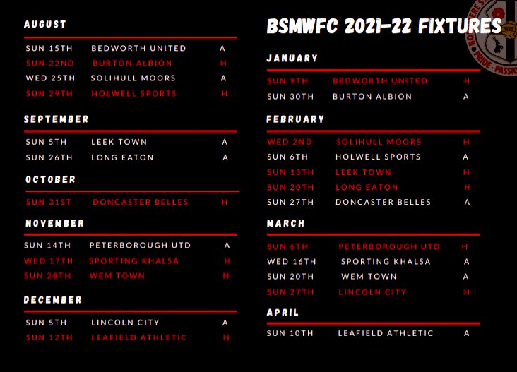 Boldmere_WFC's tweet photo. 🗓 𝐓𝐡𝐞 𝟐𝟎𝟐𝟏-𝟐𝟐 @FAWNL 𝐅𝐢𝐱𝐭𝐮𝐫𝐞𝐬 𝐡𝐚𝐯𝐞 𝐛𝐞𝐞𝐧 𝐫𝐞𝐥𝐞𝐚𝐬𝐞𝐝 ⬇️ https://t.co/7KkDUt5TPC