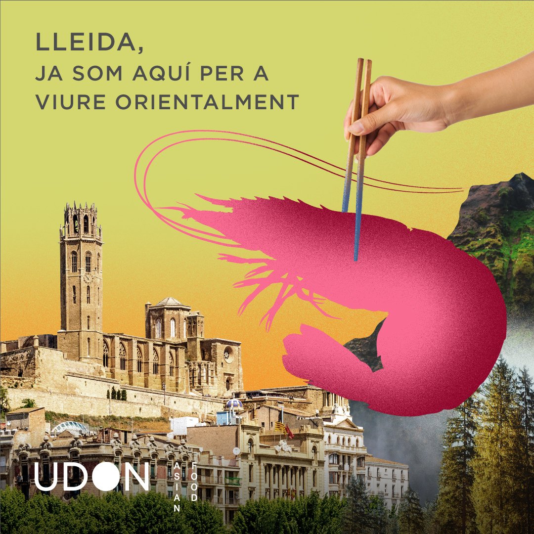 Hoy abrimos nuevo local en #LLEIDA. Parar y sentir tu lado más natural. Disfrutar de la calma del Segre. Comer de manera más saludable y pausada. Descubrir el sabor intenso de un Corral Chicken Yakisoba. Vivir Lleida orientalmente🍜⁣#UDON #AsianFood #NewOppenig #NouRestaurant
⁣