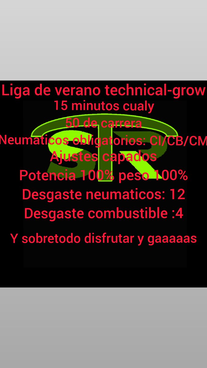 Informacion de la 1 carrera mas info en discord discord.gg/Hzp7PkUP