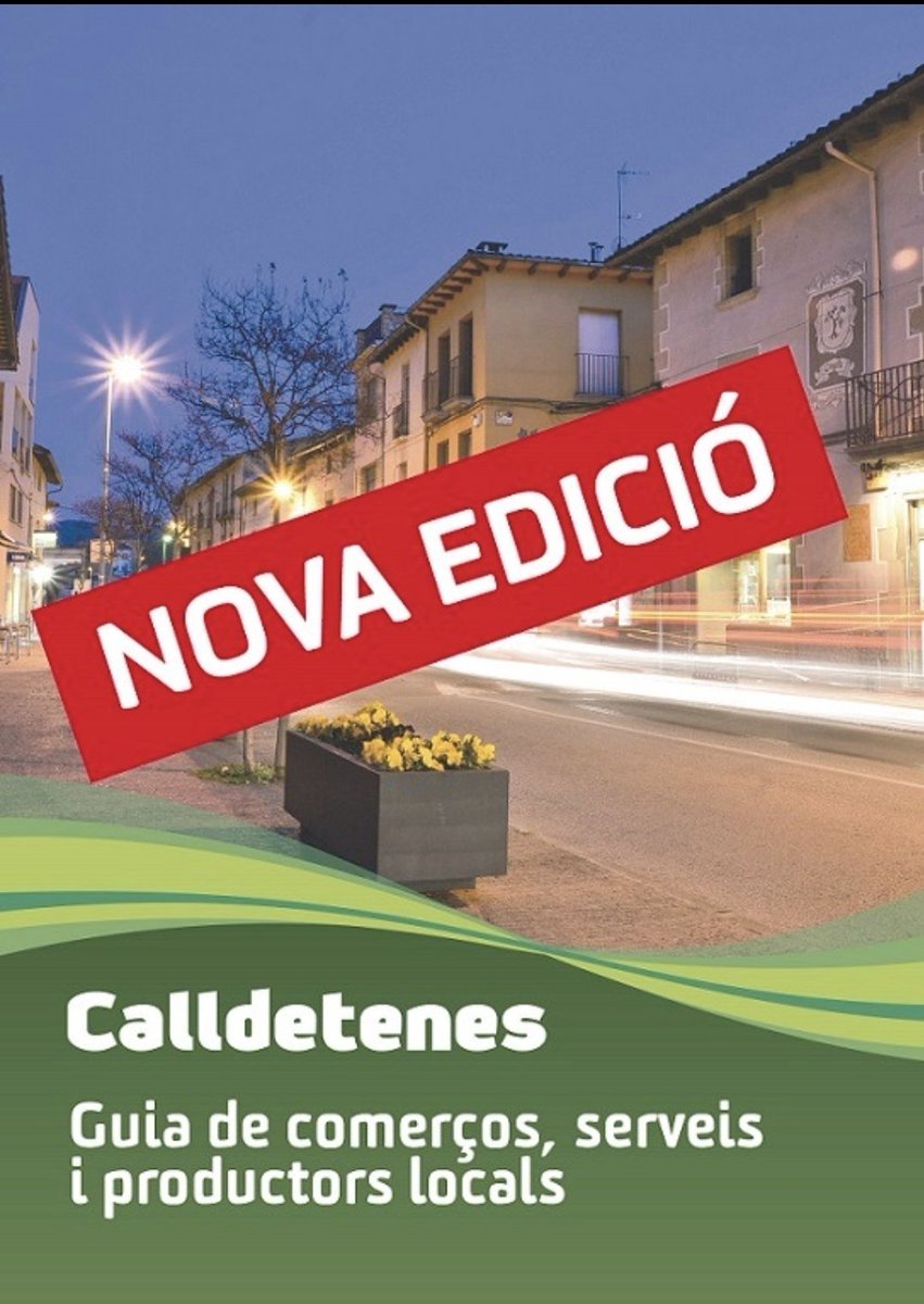 CalldetenesCS's tweet photo. Si ets de Calldetenes i tens una empresa, no et quedis sense sortir.
Falten pocs dies per acabar-la de perfilar.
Més info a 
ajcalldetenes@gmail.com

@ajcalldetenes #viucalldetenes #fentcami #comerç #serveis #teixitempresarial https://t.co/VG93774wz6