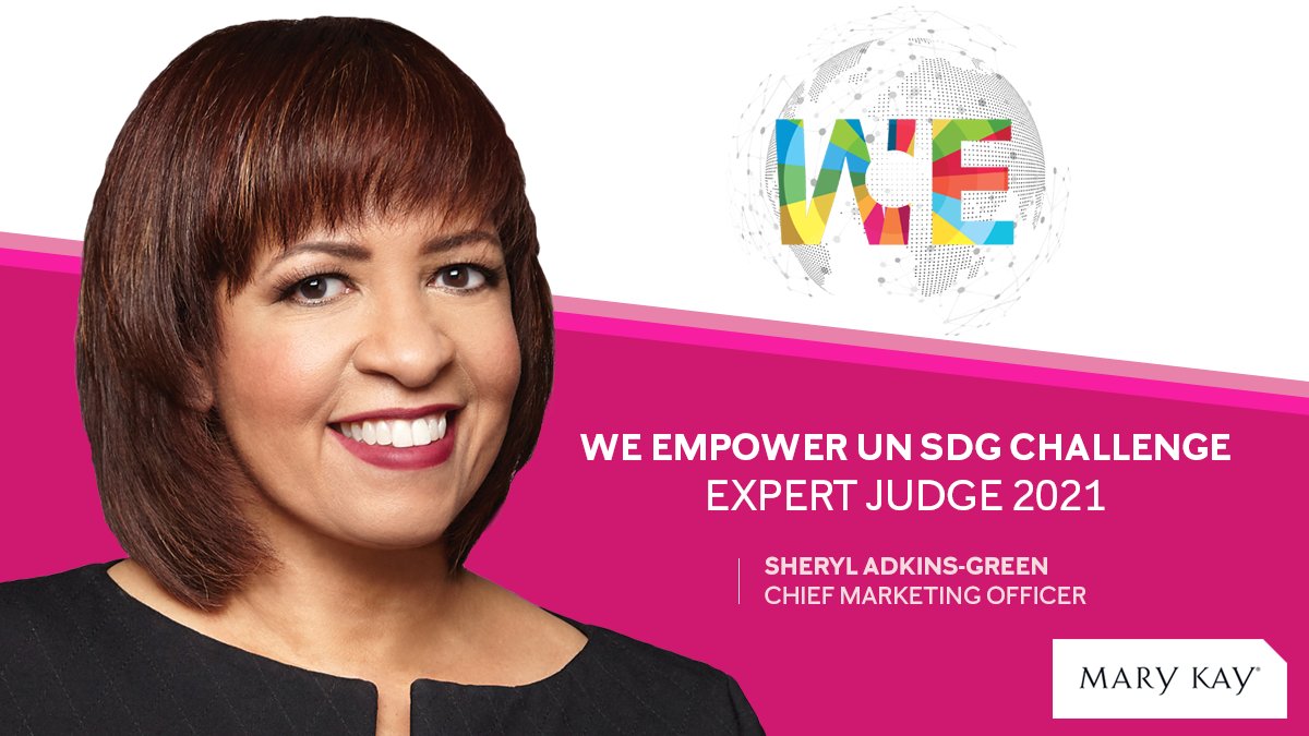 MaryKayGlobal's tweet photo. We are excited to sponsor the 2021 #WEEmpower @UN SDG Challenge, which supports women entrepreneurs working to solve challenges through innovative business solutions. Our own CMO, Sheryl Adkins-Green, serves as a judge evaluating proposals to select the awardees. https://t.co/l2apAf3kkb