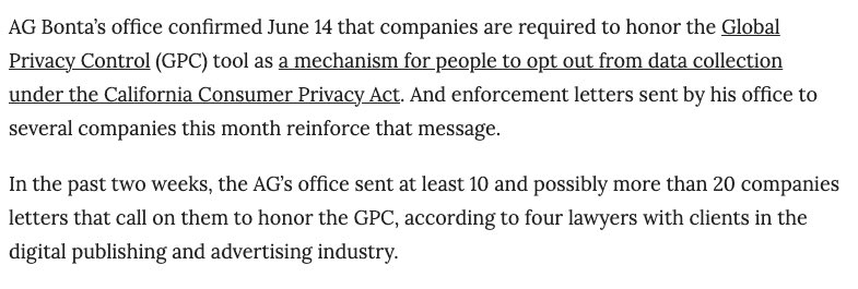 Global Privacy Control tweet media