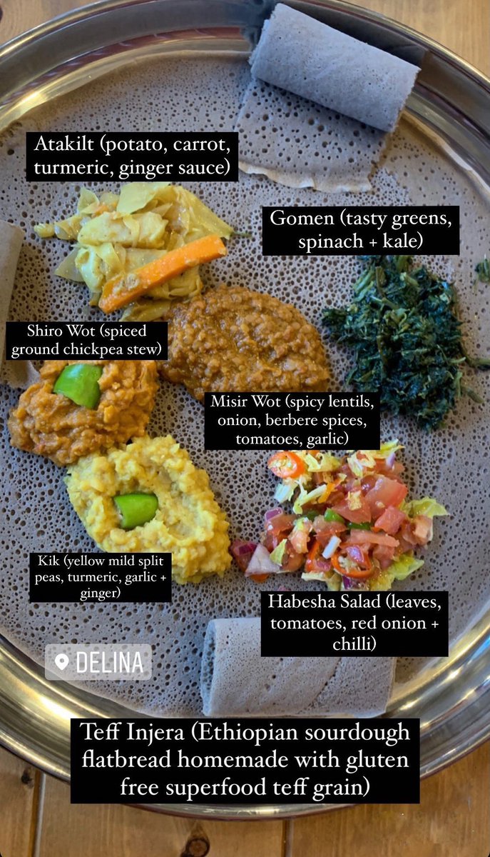 An amazing Ethiopian sensory experience is <a href="/Delinaonline/">Delina</a> inside <a href="/MyShepherdsBush/">Shepherds Bush Market</a> Aromatic and zesty is only the beginning of this wondrous vegan sharing platter 
#IfYouKnowYouKnow