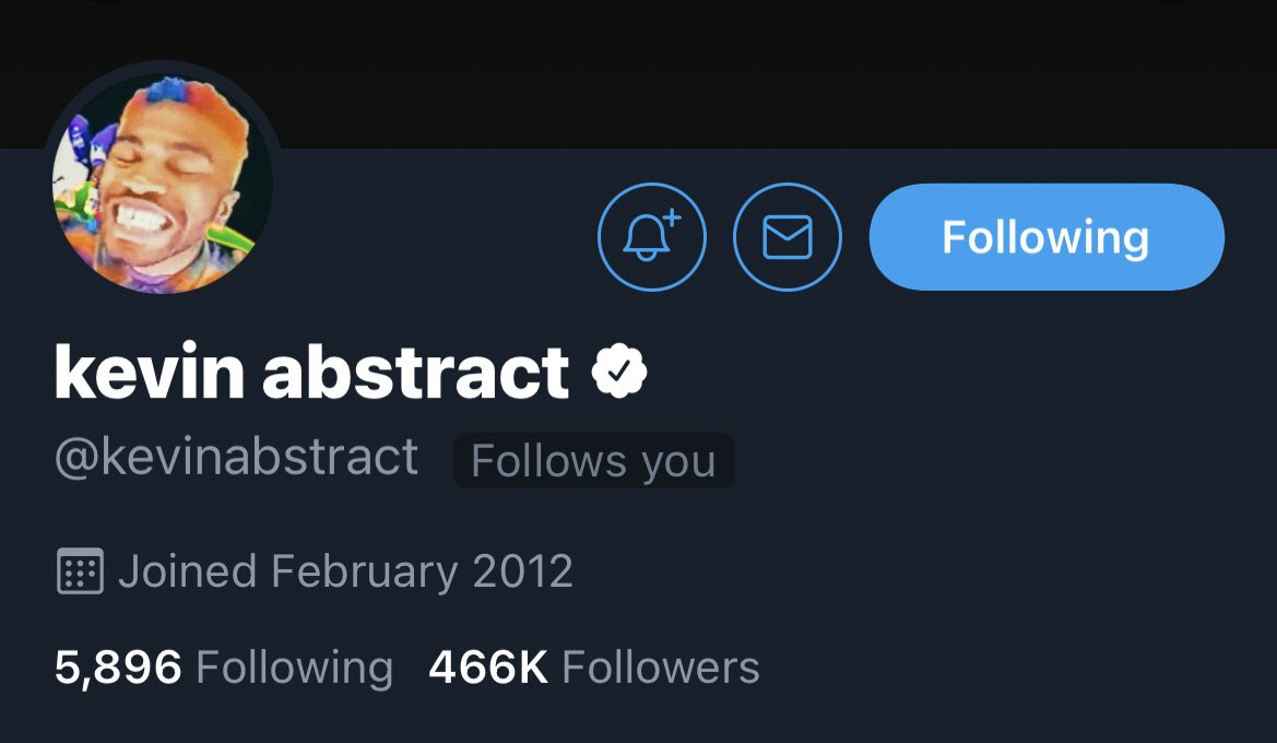 Spriteisbettr's tweet photo. Wow that’s crazy, thanks KA @kevinabstract https://t.co/NWLoDaz1cW