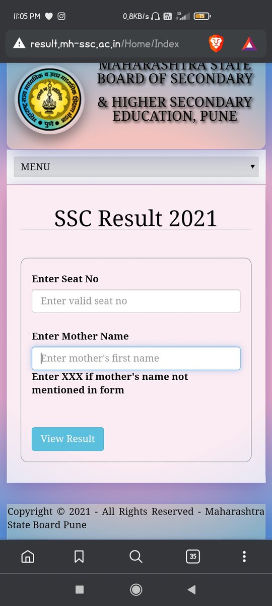 NinjaHC1's tweet photo. #sscresult2021 #sscresults 
Maharashtra results website is working... https://t.co/zsoGLyhe3g