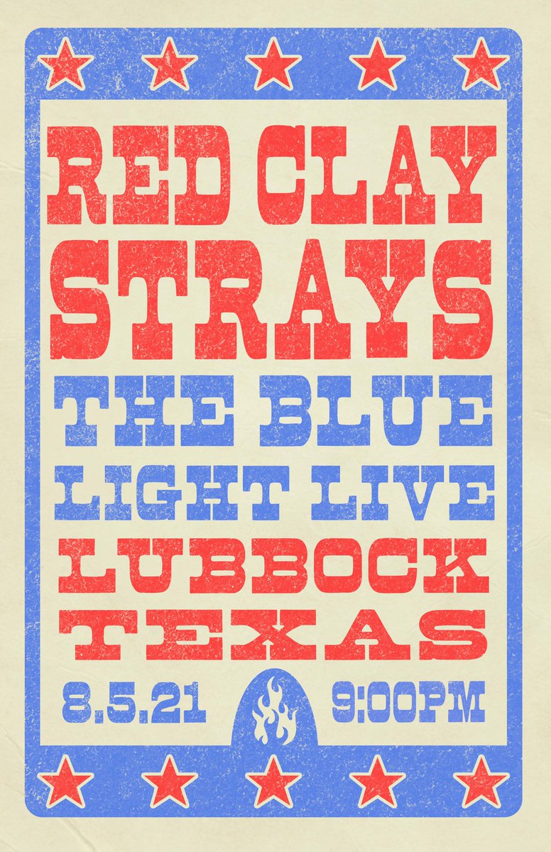 The Red Clay Strays (@redclaystrays) on Twitter photo We’re coming back to Lubbock, TX at <a href="/BluelightLive/">The Blue Light Live 🌵</a> on the way to Colorado in August. Come hang with us. #HBYCO We’re coming back to Lubbock, TX at <a href="/BluelightLive/">The Blue Light Live 🌵</a> on the way to Colorado in August. Come hang with us. #HBYCO