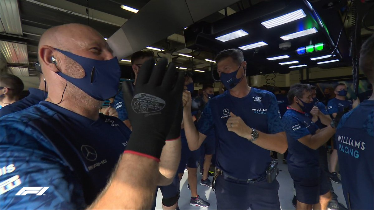 F1's tweet photo. P7 for @GeorgeRussell63 👏

Oh boy, is he happy with that! 💪

#BritishGP 🇬🇧 @WilliamsRacing https://t.co/jugNHxPf5N
