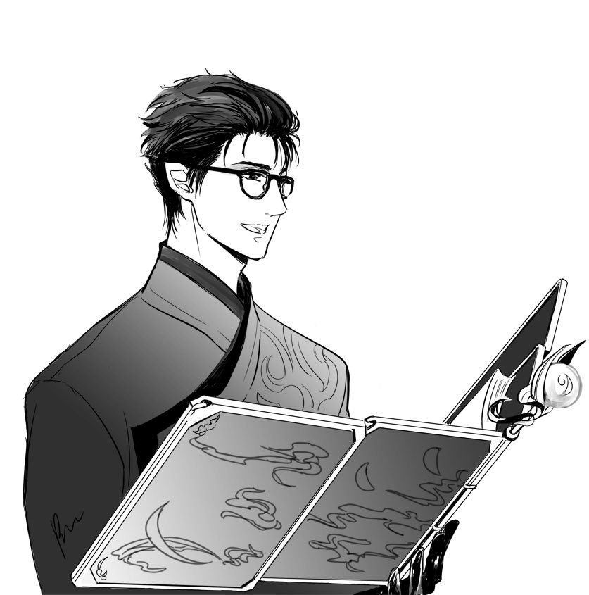 #WoLvsArt My elezen and au ra (I have a Type, I know) 