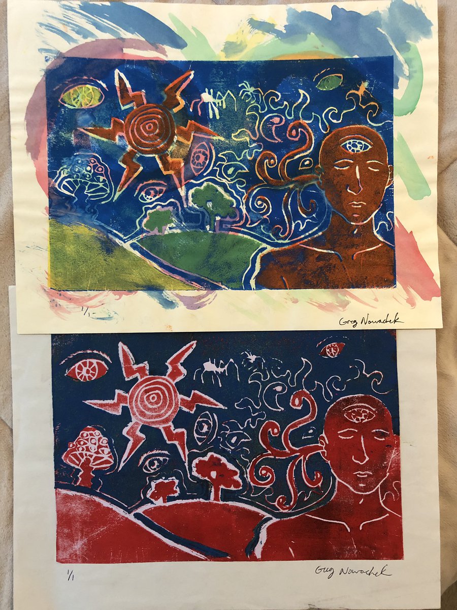 gregnowachek's tweet photo. Another #FlashbackFriday of some old styrofoam prints I did in high school art class. I think I still have the template laying around somewhere
.
.
#artprint #foamprint #oldart #Throwback #Psychedelicart https://t.co/dyAeSzNFr0