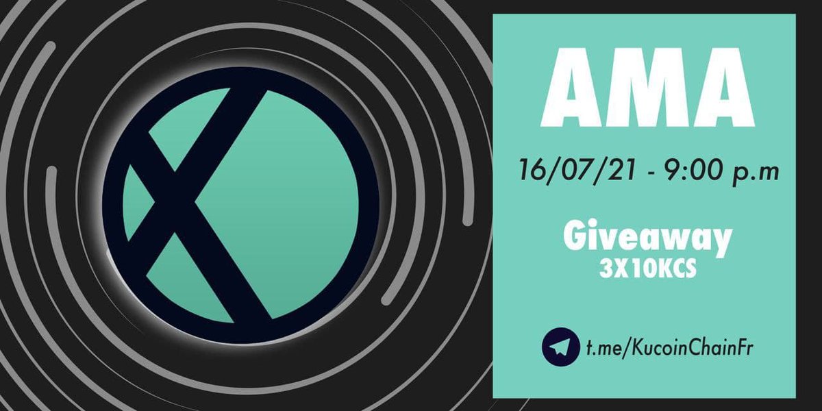 KudexKcc's tweet photo. 🎉We are doing an AMA with https://t.co/86OIikdMpd at 19:00 UTC / 21:00 CET!

We're also giving away 10 KCS to 3 users! 🎁

1️⃣ Retweet 
2️⃣ Follow @cryptulien, @venture_elite and @KudexKcc
3️⃣ Enter in https://t.co/KsdVFRIrk7 https://t.co/8jGWvQ6BsJ