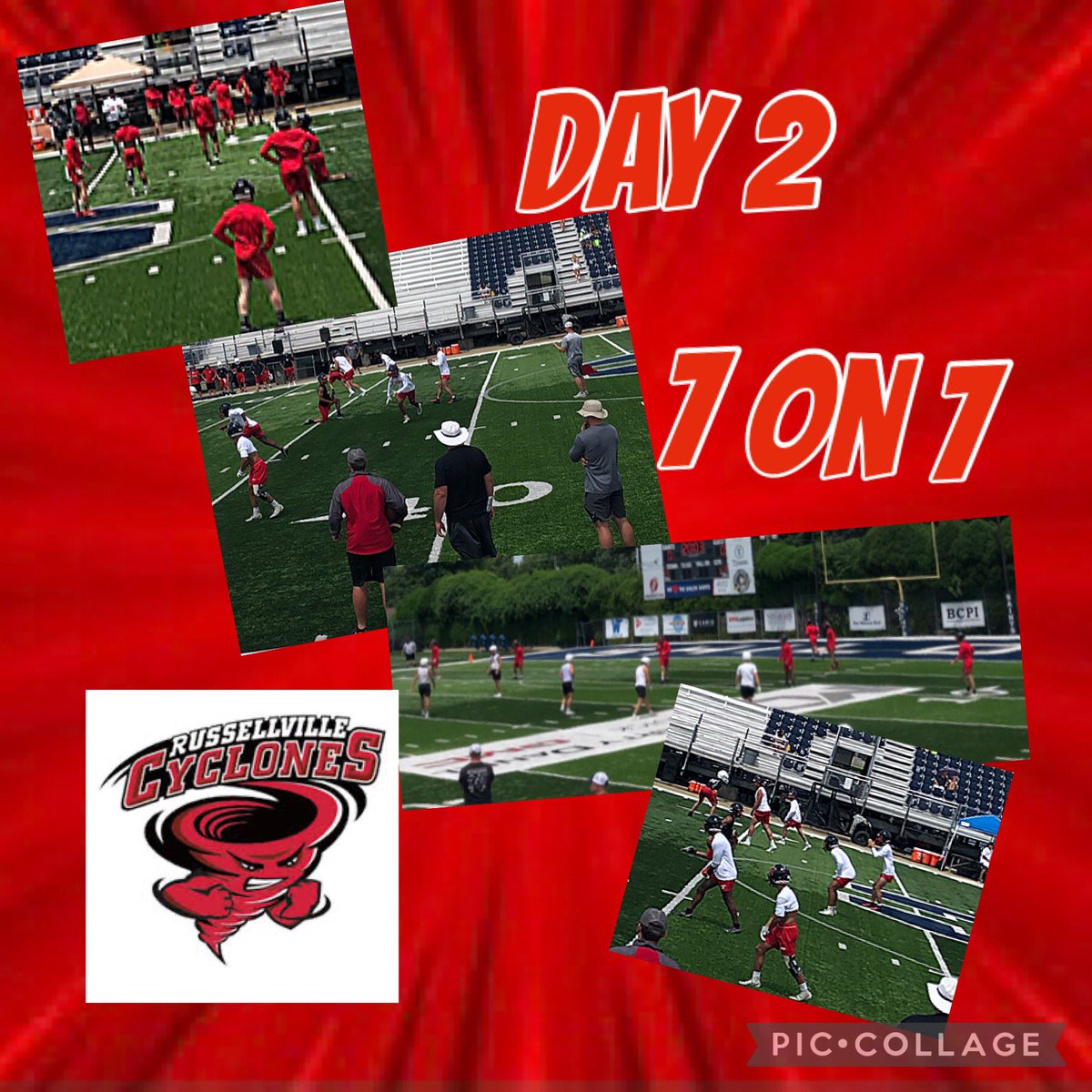 cycl1FBboosters's tweet photo. Cyclones working hard these past two days at Shiloh 7 on 7 team camp! https://t.co/HdnVZx2kK0