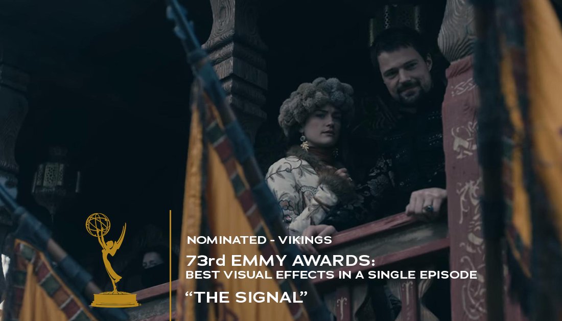 #Vikings has been nominated for Best Visual Effects in a Single Episode at the 73rd #EmmyAwards. Congratulations to all the artists and production teams who contributed!