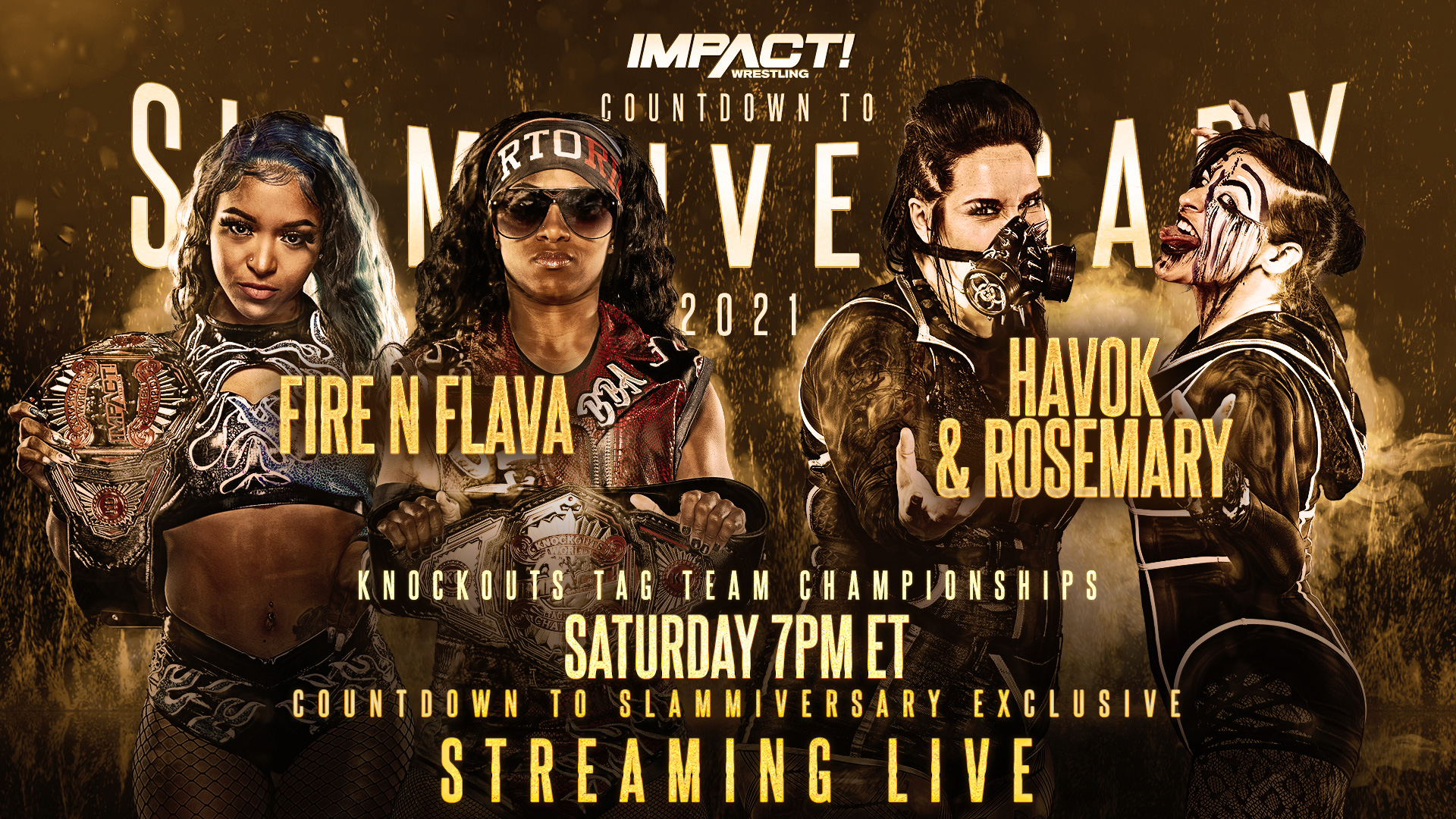 TNA Wrestling on X BREAKING The LIVE Countdown to Slammiversary show featuring RealTSteelz and HoganKnowsBest3 vs. WeAreRosemary and FearHavok will stream live TOMORROW at 7 6c on PPV providers FiteTV...