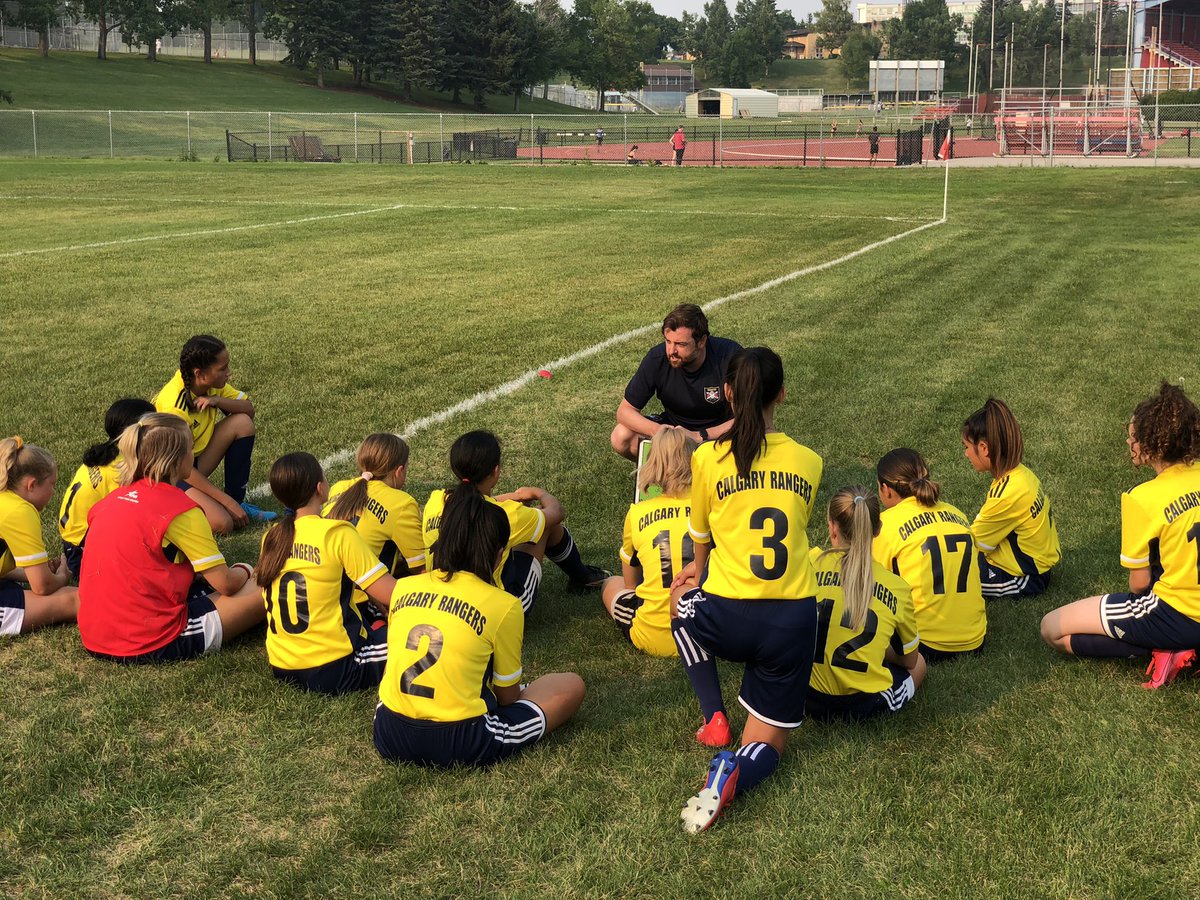 Pre-game chat with Coach Phil.