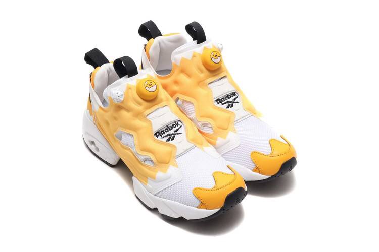 VisualNostalgia's tweet photo. Reebok Instapump Fury Sanrio “Gudetama” Collaboration (2018) https://t.co/MBl9brc0Jk
