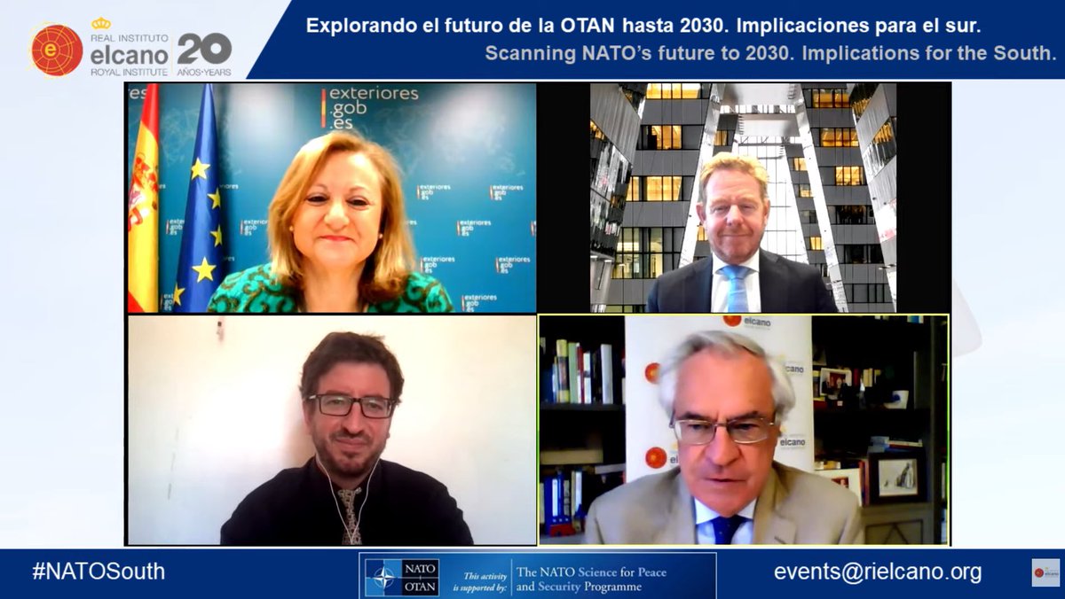 NATO SPS Programme (@nato_sps) on Twitter photo The roundtable “Scanning #NATO’s future to 2030. Implications for the South” took place today!
Do you want to watch the interventions of <a href="/davidvanweel/">David van Weel</a> and <a href="/cristinagallach/">Cristina Gallach Figueras</a>, and discover the findings of this #NATOSPS research project?
🎬 Follow the link: bit.ly/3z67VRu The roundtable “Scanning #NATO’s future to 2030. Implications for the South” took place today!
Do you want to watch the interventions of <a href="/davidvanweel/">David van Weel</a> and <a href="/cristinagallach/">Cristina Gallach Figueras</a>, and discover the findings of this #NATOSPS research project?
🎬 Follow the link: bit.ly/3z67VRu