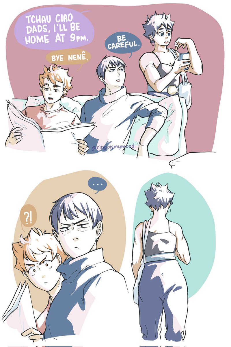 ringoismymood's tweet photo. Sora is going out with someone, and kagehina may know who that person is...
#haikyuu #kagehina #kuroken #tsora https://t.co/DothZKwQ59